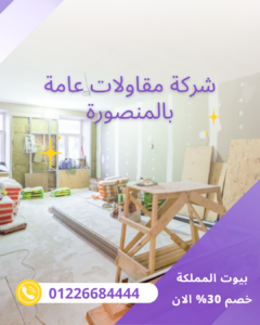 شركة مقاولات عامة بالمنصورة